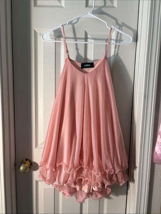 Cider Dresses & Skirts - Cider Shimmery Dusty Pink Ruffle Slip Dress
